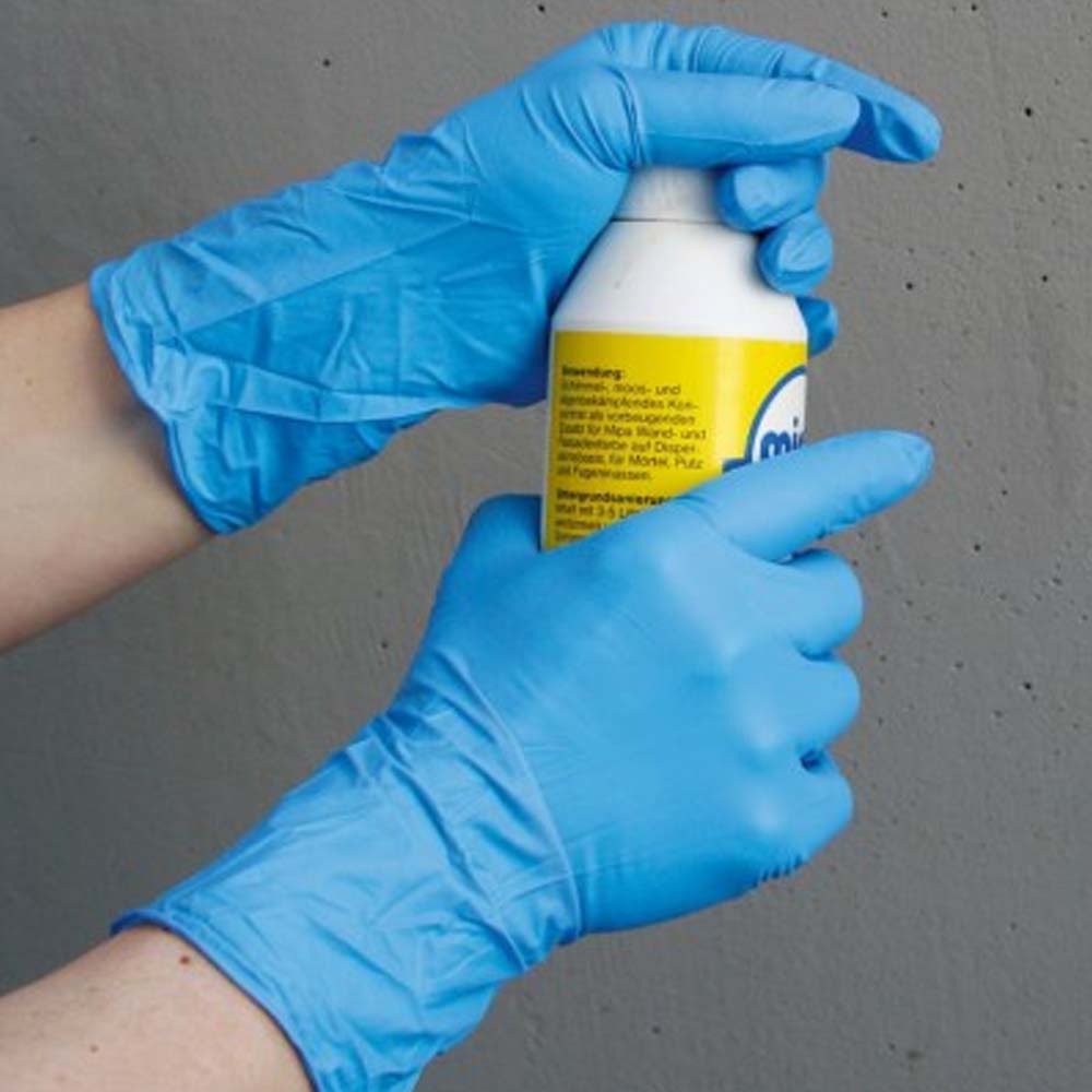 Guanto monouso in nitrile - Blu