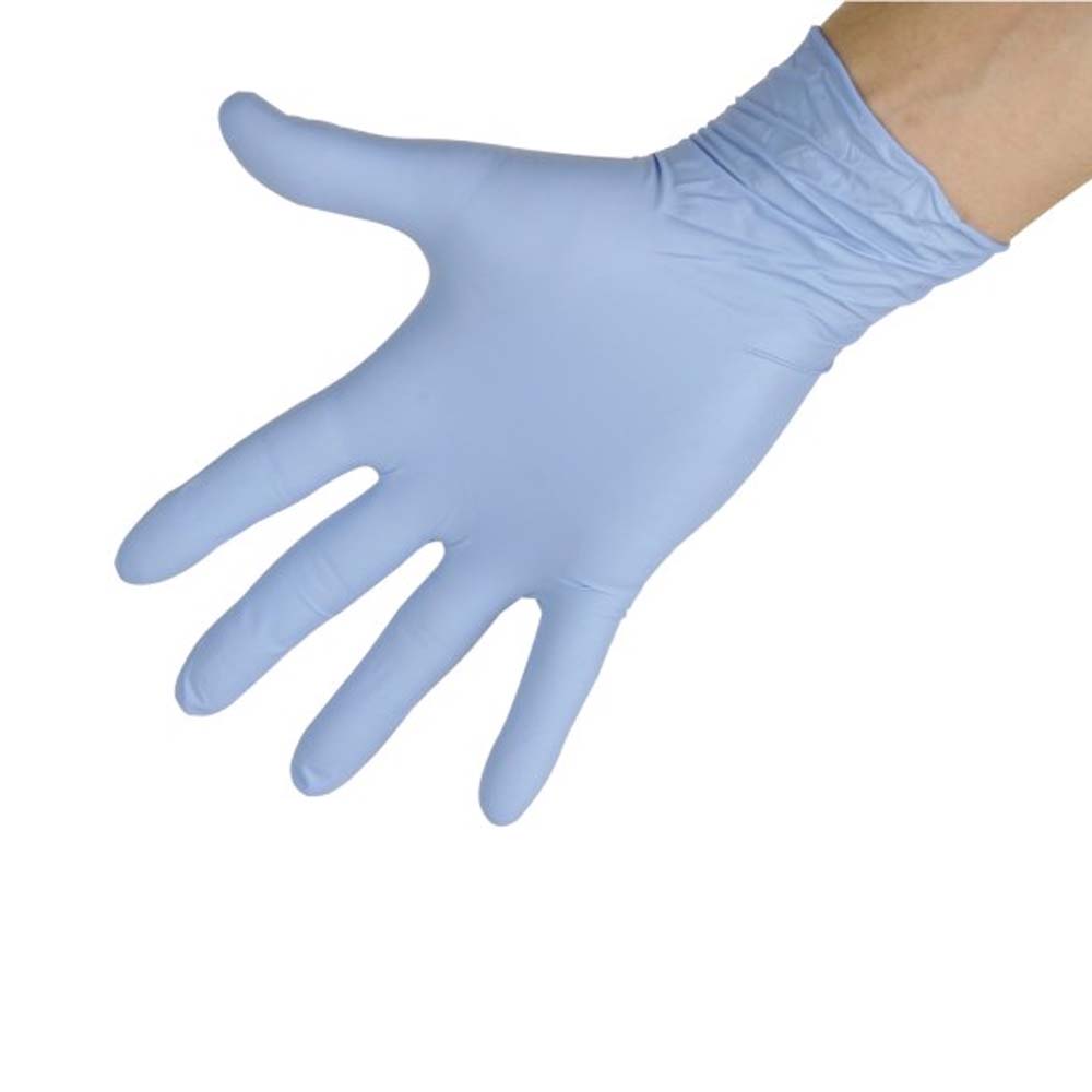 Guanto monouso in nitrile - Blu
