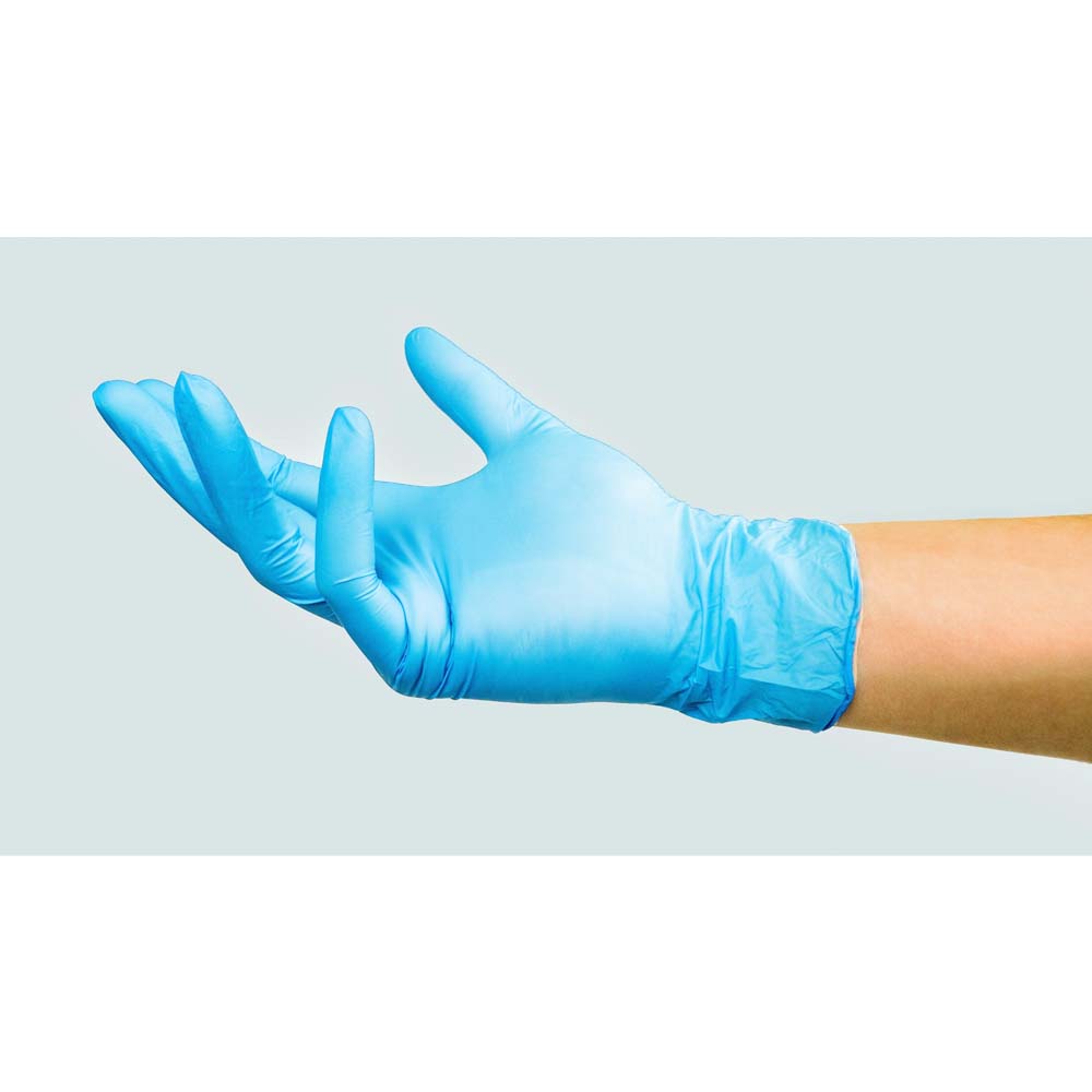 Guanto monouso in nitrile - Blu