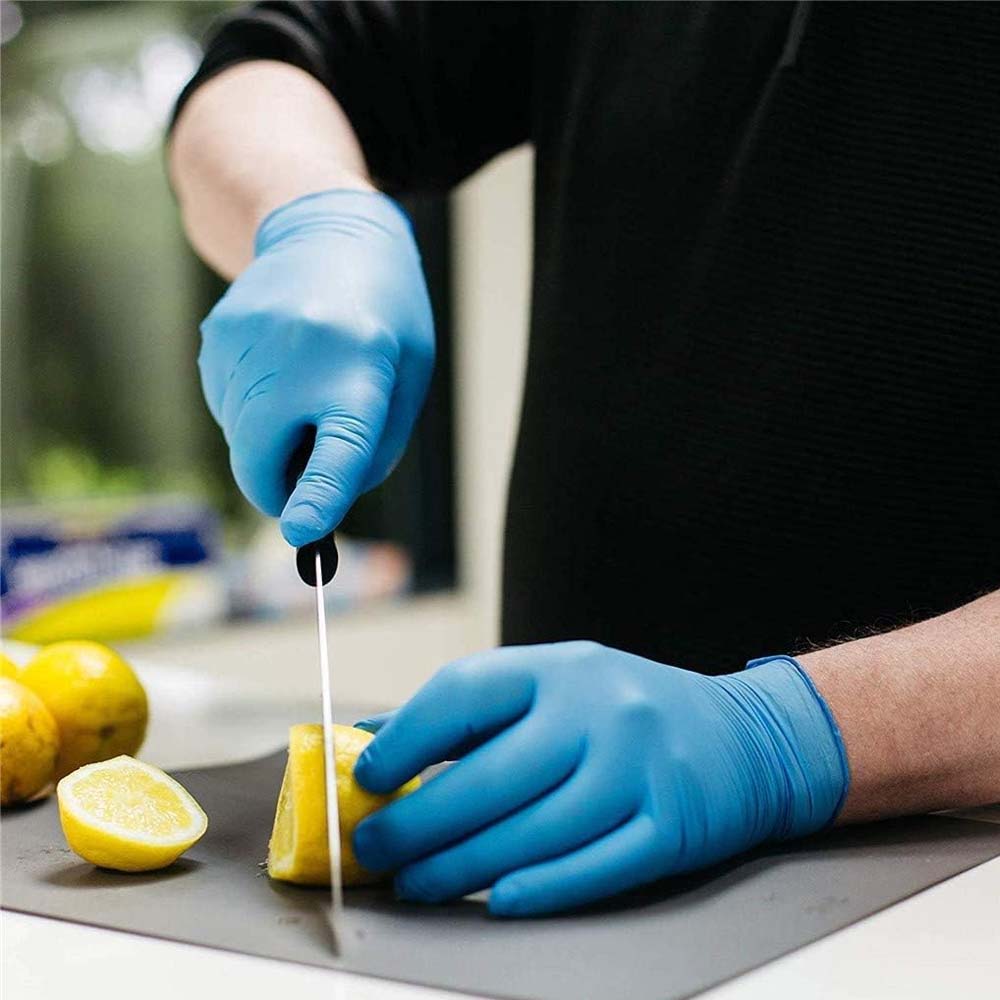 Guanto monouso in nitrile - Blu