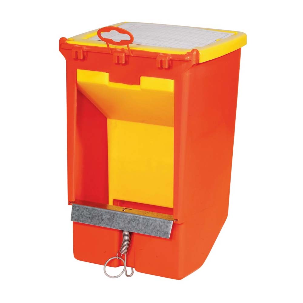 Mangiatoia automatica protezione in metallo zincato per conigli