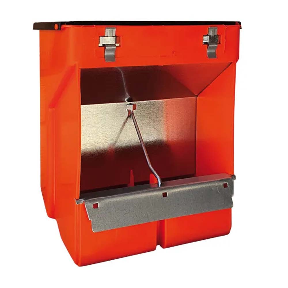 Mangiatoia automatica protezione in metallo zincato per conigli