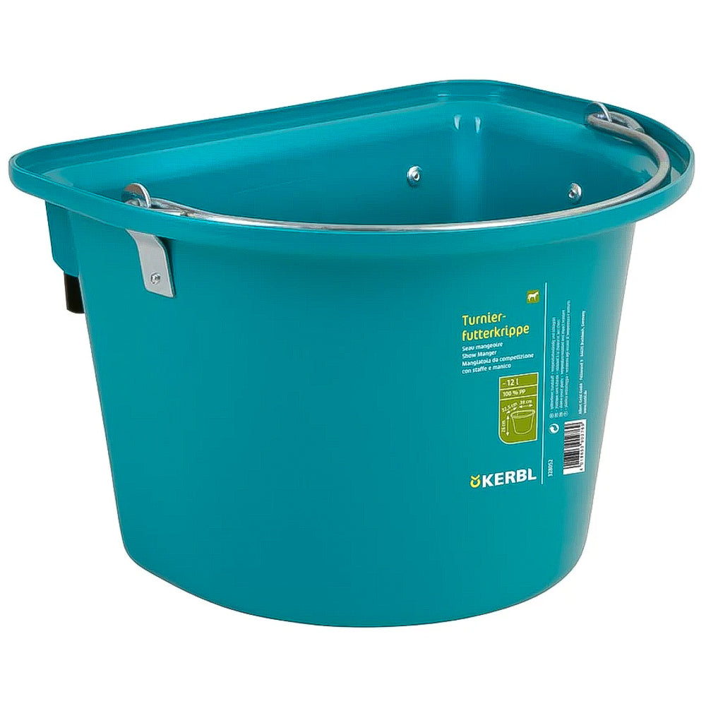 Mangiatoia da torneo con staffa per appendere e maniglia per il trasporto