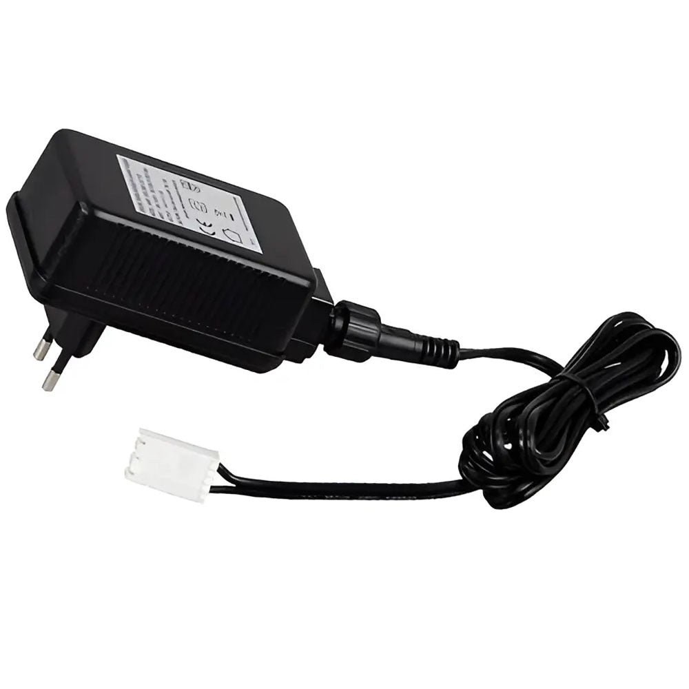 Batteria e caricabatterie per elettrificatore per recinzione con spina