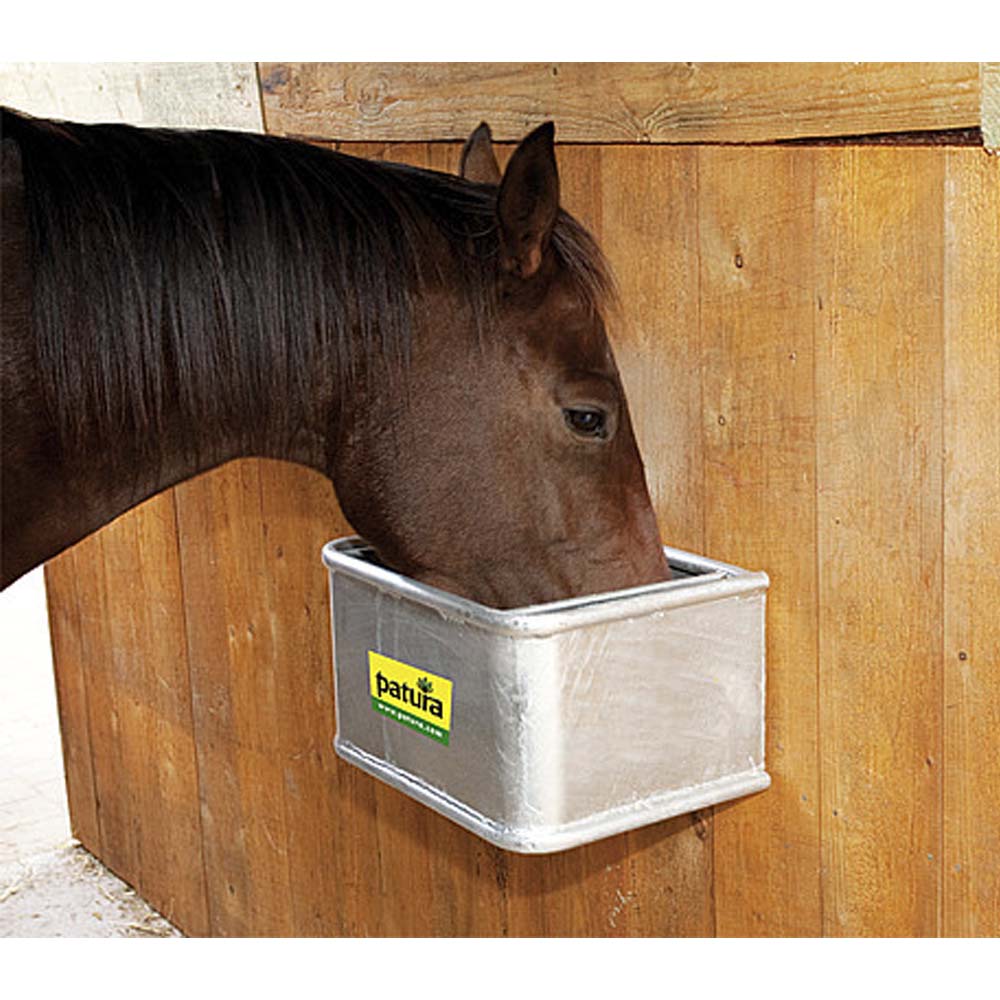 Abbeveratoio zincato rettangolare