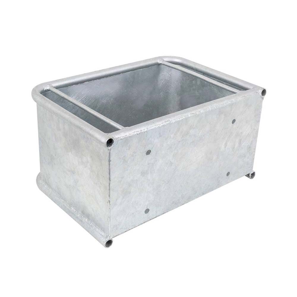 Abbeveratoio zincato rettangolare