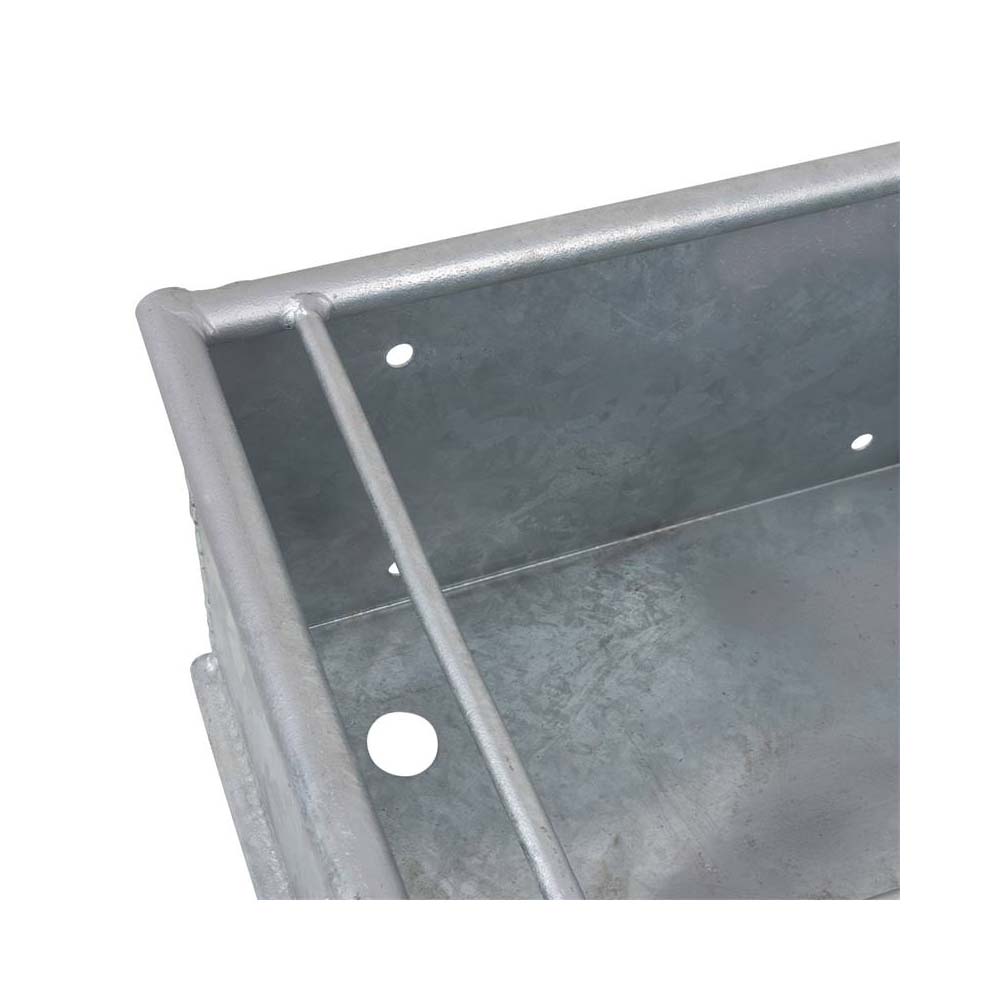 Abbeveratoio zincato rettangolare