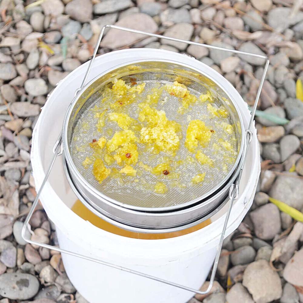 Setaccio grande e doppio con staffa di supporto