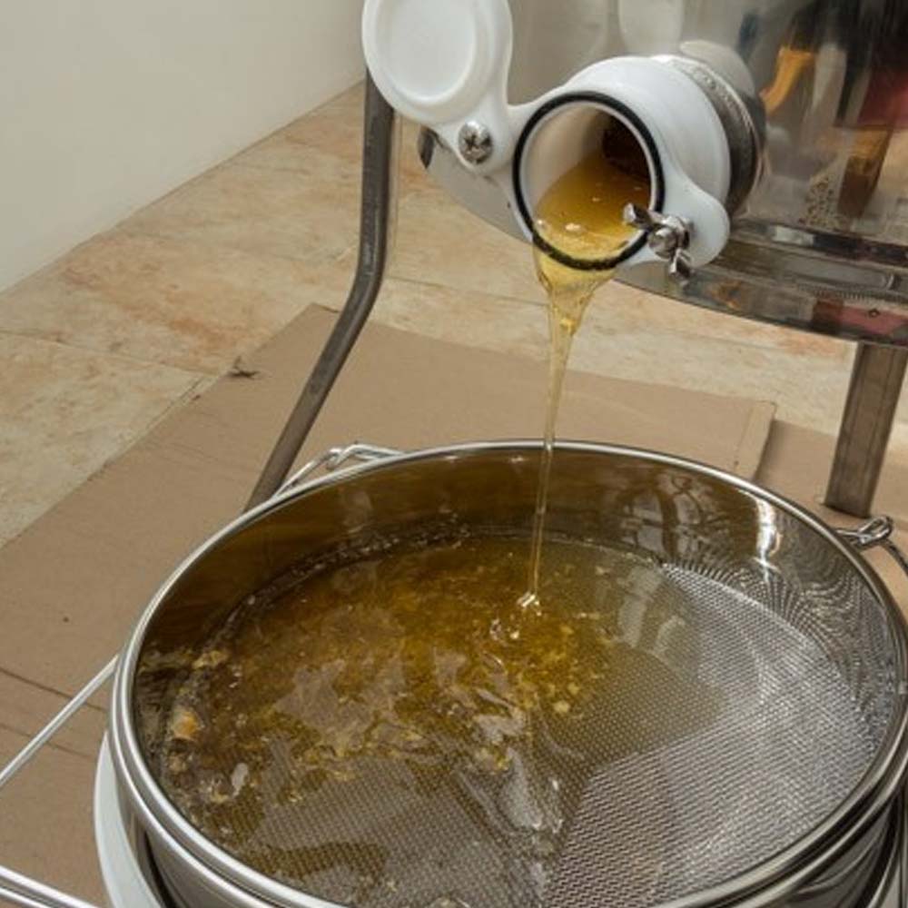 Setaccio grande e doppio con staffa di supporto