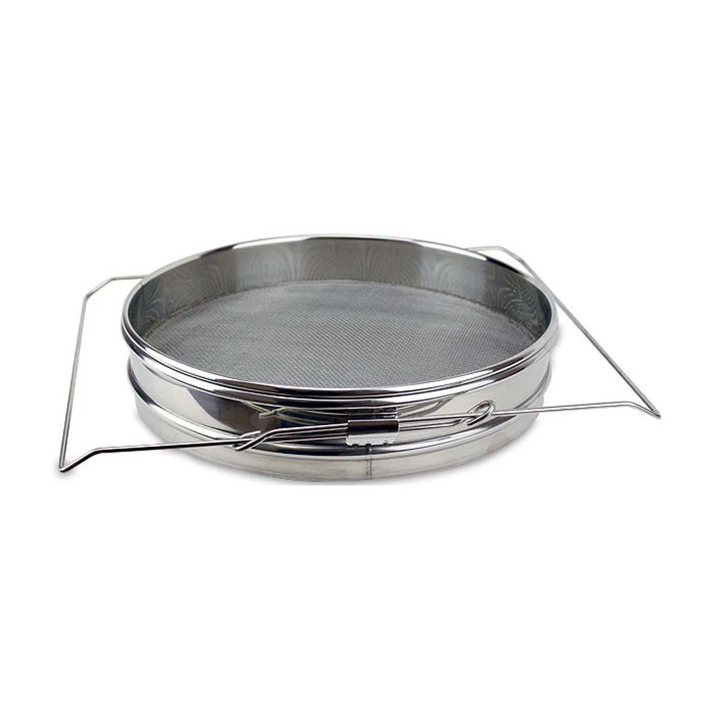 Setaccio grande e doppio con staffa di supporto