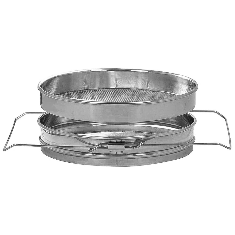 Setaccio grande e doppio con staffa di supporto