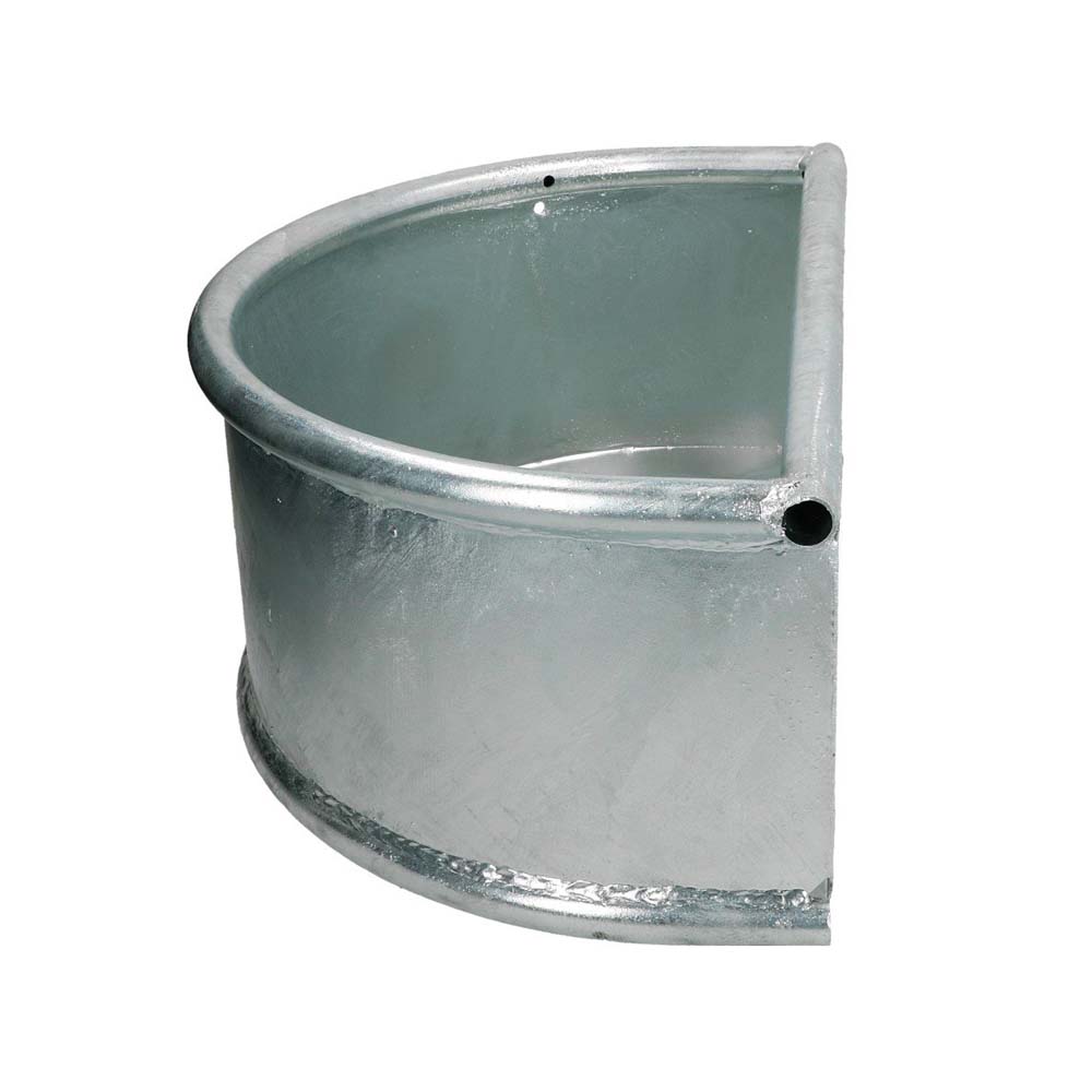 Trogolo tondo in metallo zincato