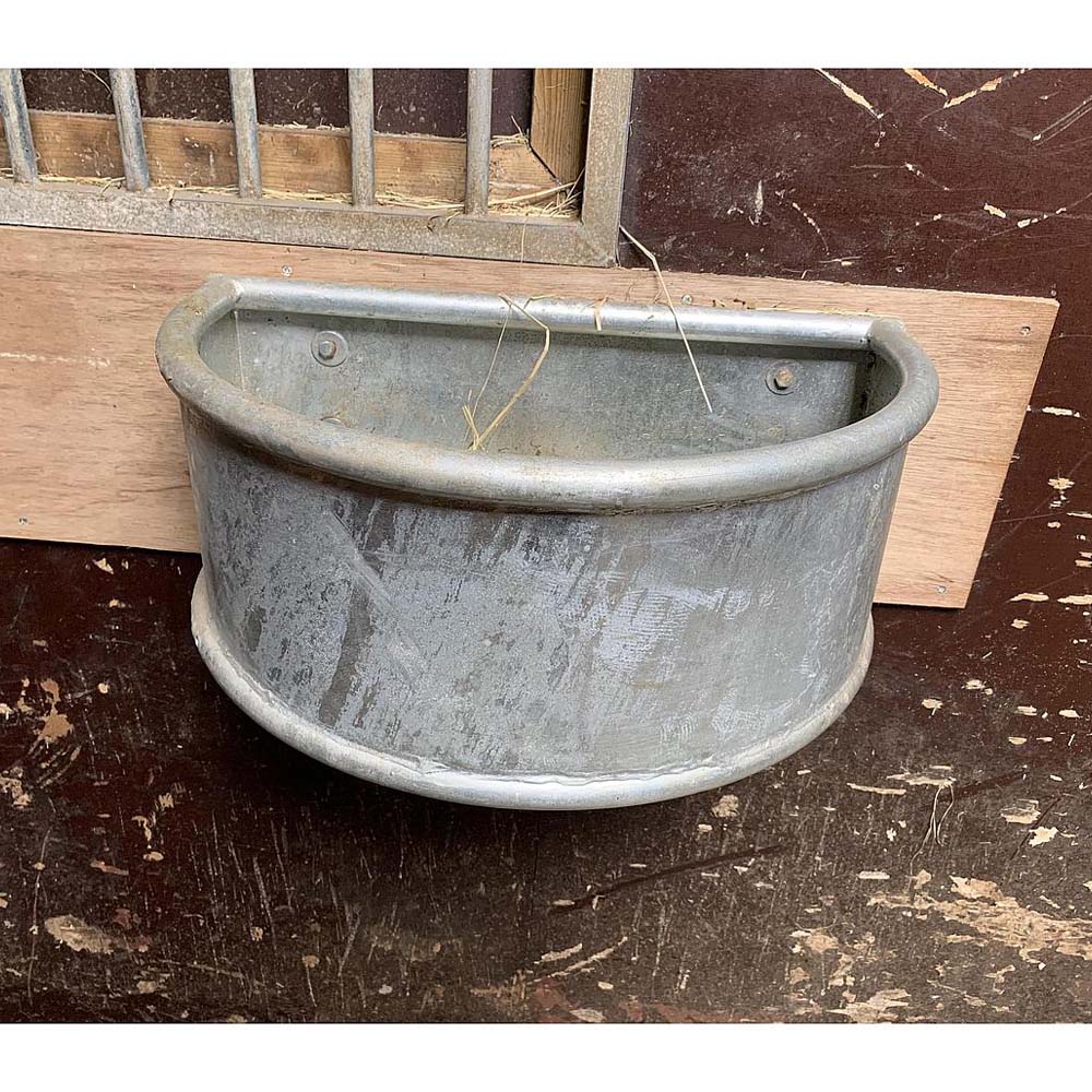 Trogolo tondo in metallo zincato