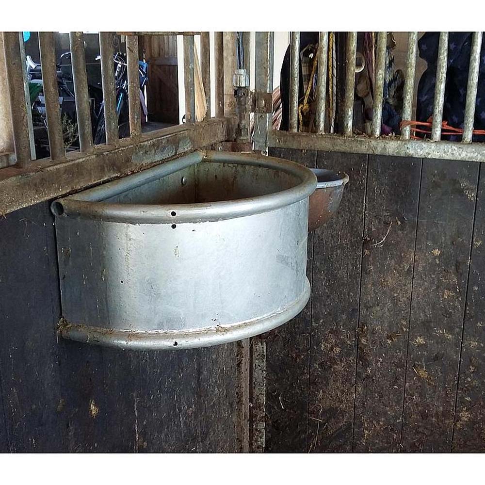 Trogolo tondo in metallo zincato