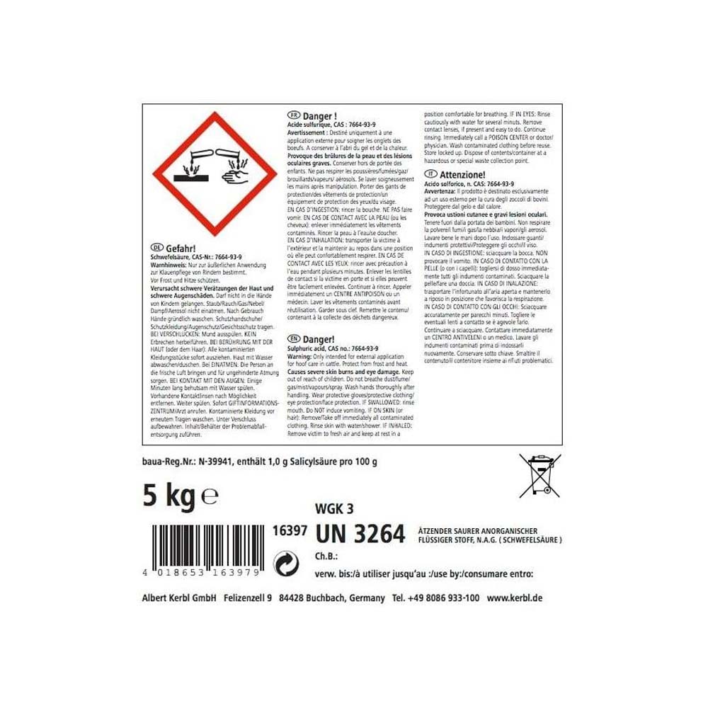 Clawplus per la cura degli zoccoli dei bovini 5kg