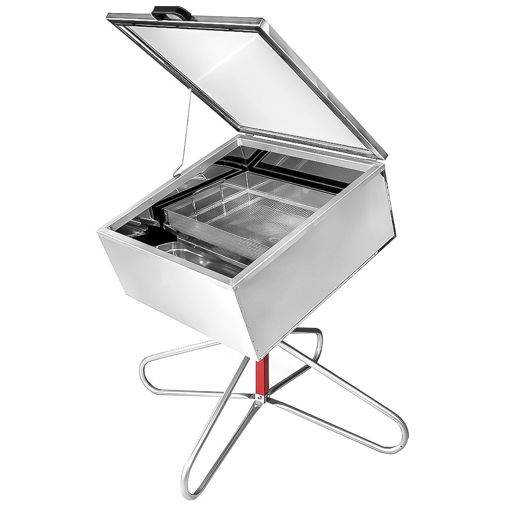 Smalto III Fusore Solare per Cera - Acciaio Inox, Alte Prestazioni con Vetro Speciale per Apicoltori