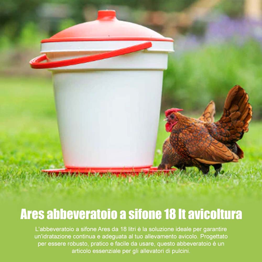 Ares abbeveratoio a sifone 18 lt avicoltura