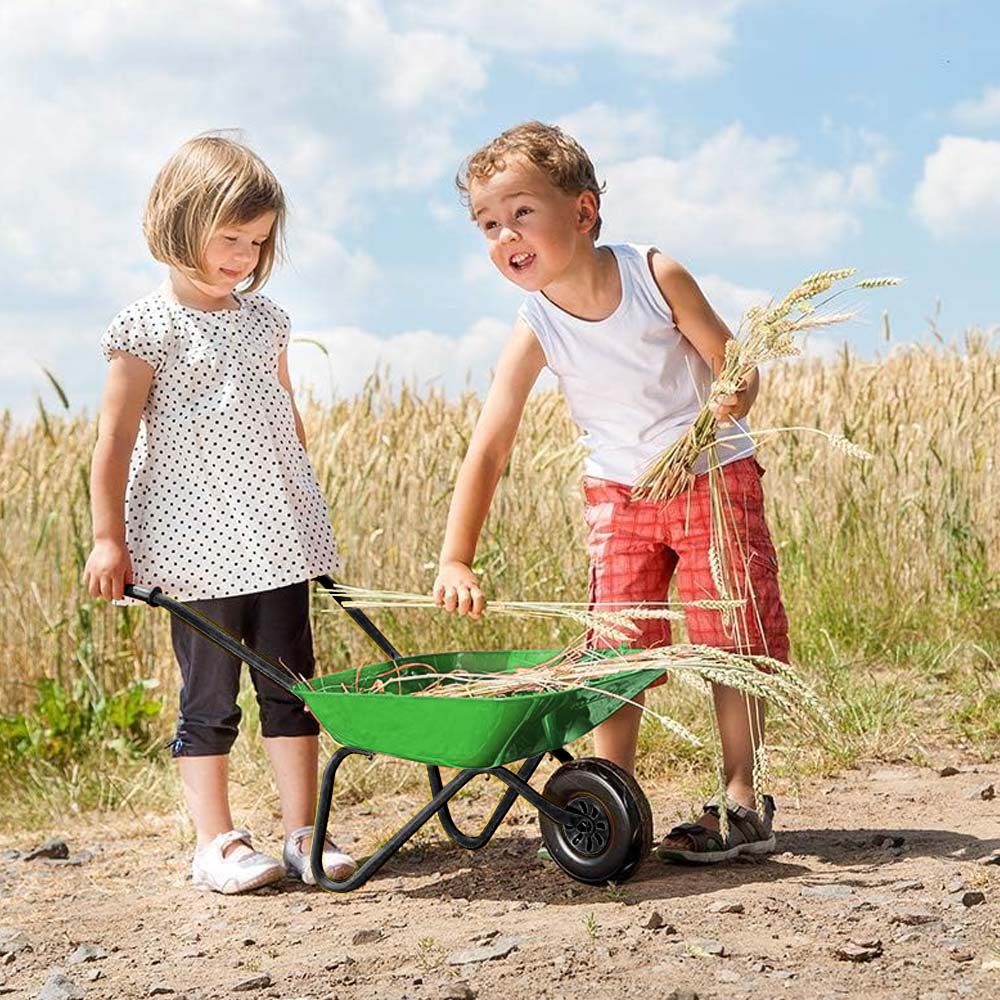 Carriola Verde PP per Bambini - Giocattolo Ecologico per Esterni