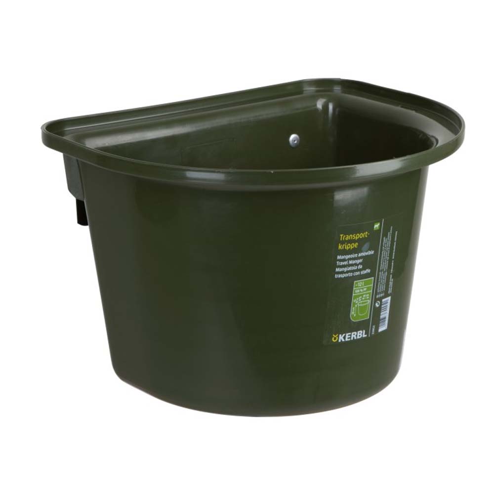 Mangiatoia portatile con staffa per aggancio in plastica antischegge