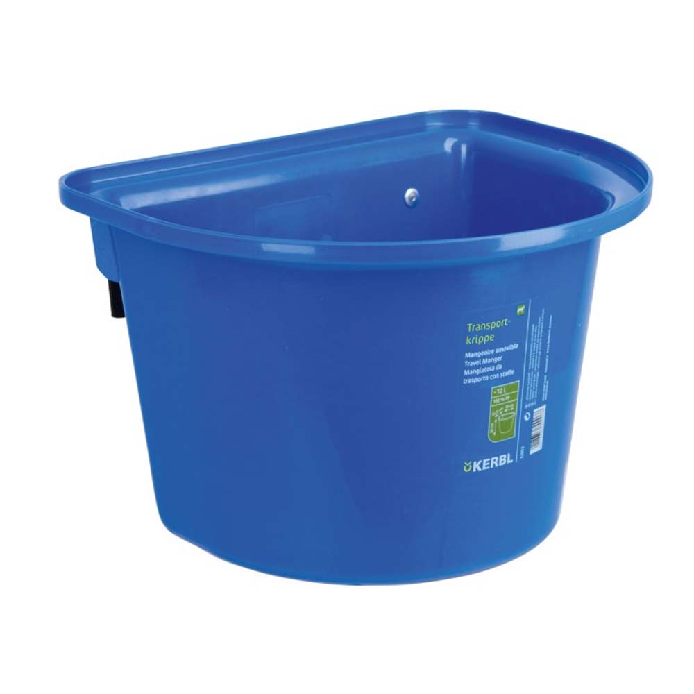 Mangiatoia portatile con staffa per aggancio in plastica antischegge