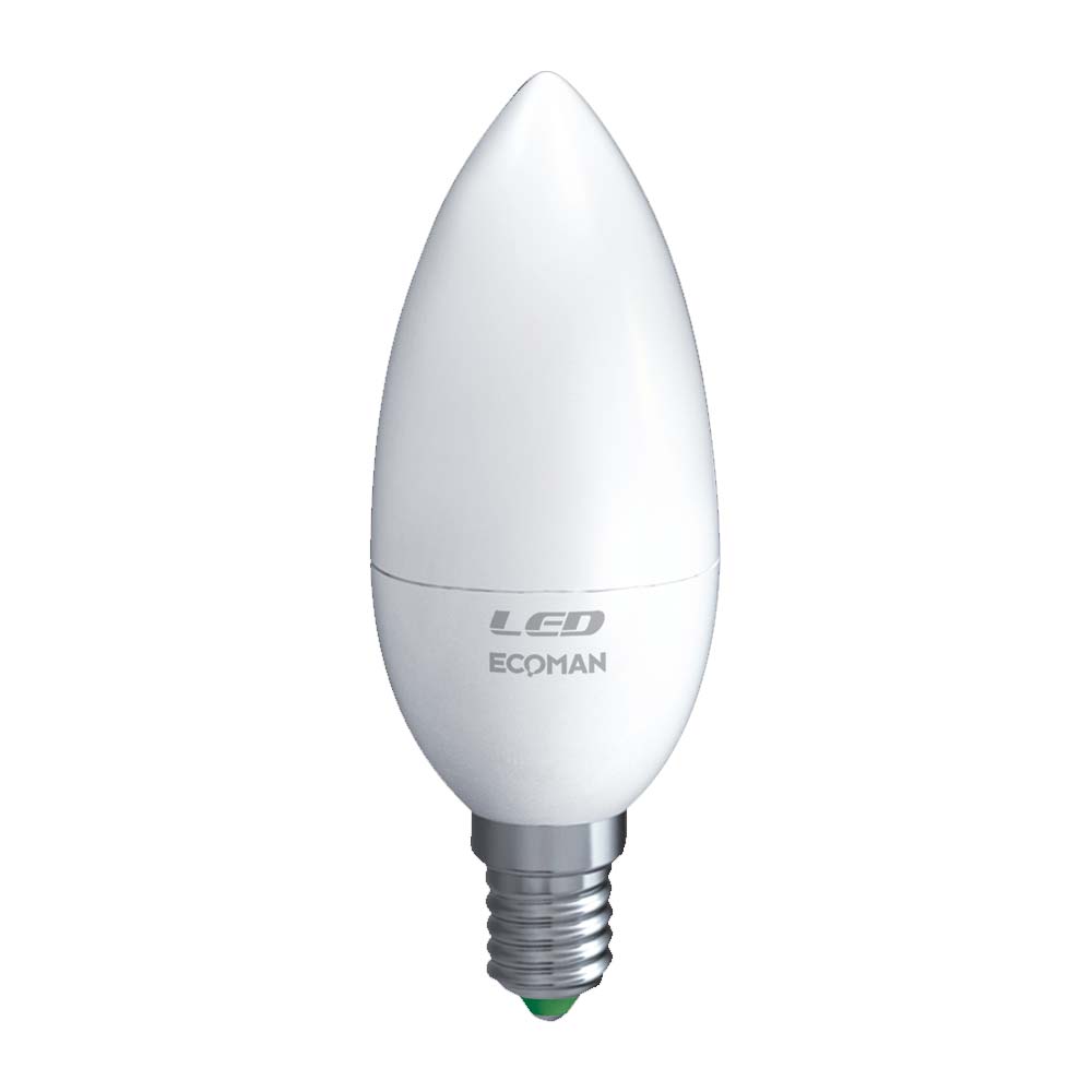 Ecoman 0008 Led Mini Candela 3W E14 Luce Calda
