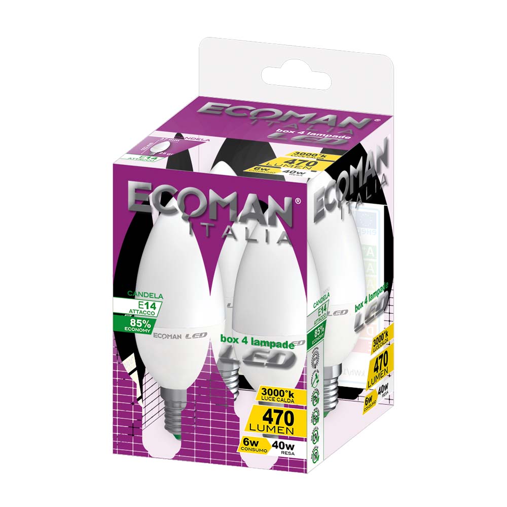 LED Mini Candela 4 pezzi