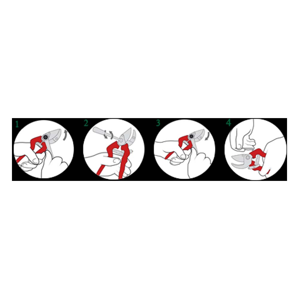 914 - Forbice da potatura professionale a incudine 20cm