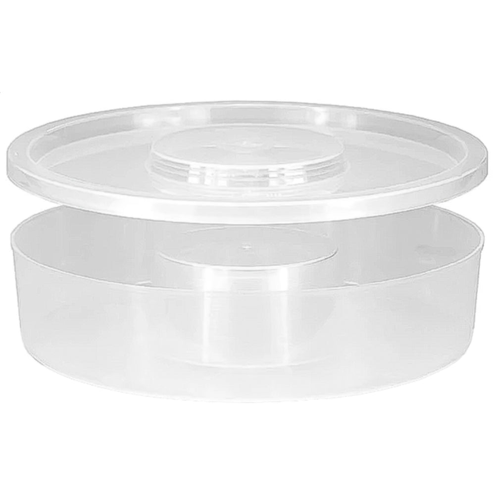 Mangiatoia per api in plastica rotonda da 1,5 litri e coperchio di ricambio