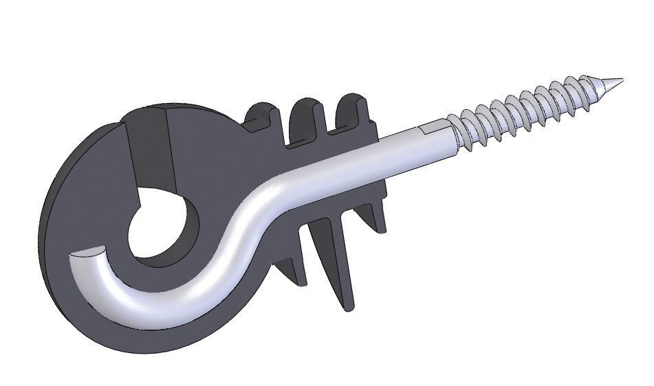 Isolatore ad Anello con Supporto Largo per Filo - 25 pz