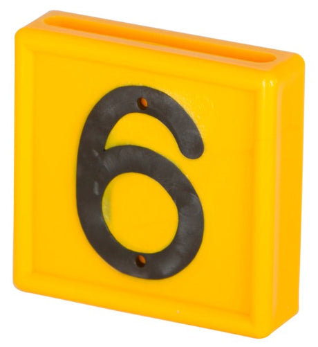 Nummernblock Standard 1-stellig Abmessungen: 44 mm x 46 mm