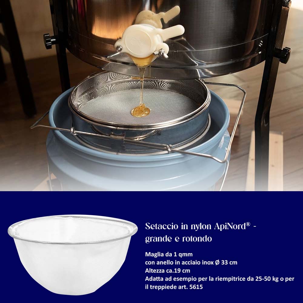 ApiNord - Setaccio Rotondo a Maglia Grossa in Nylon