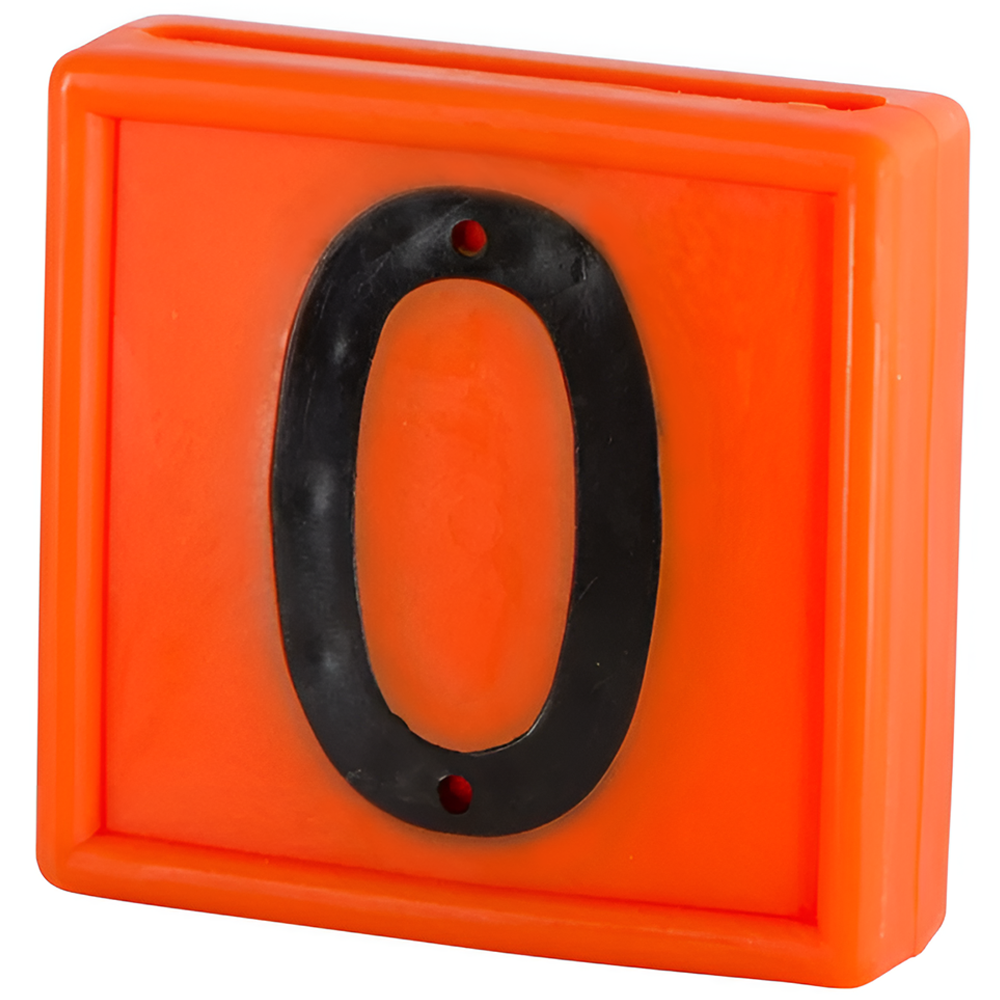 Numeri identificativi standard 1 cifra dimensioni 44 mm x 46 mm