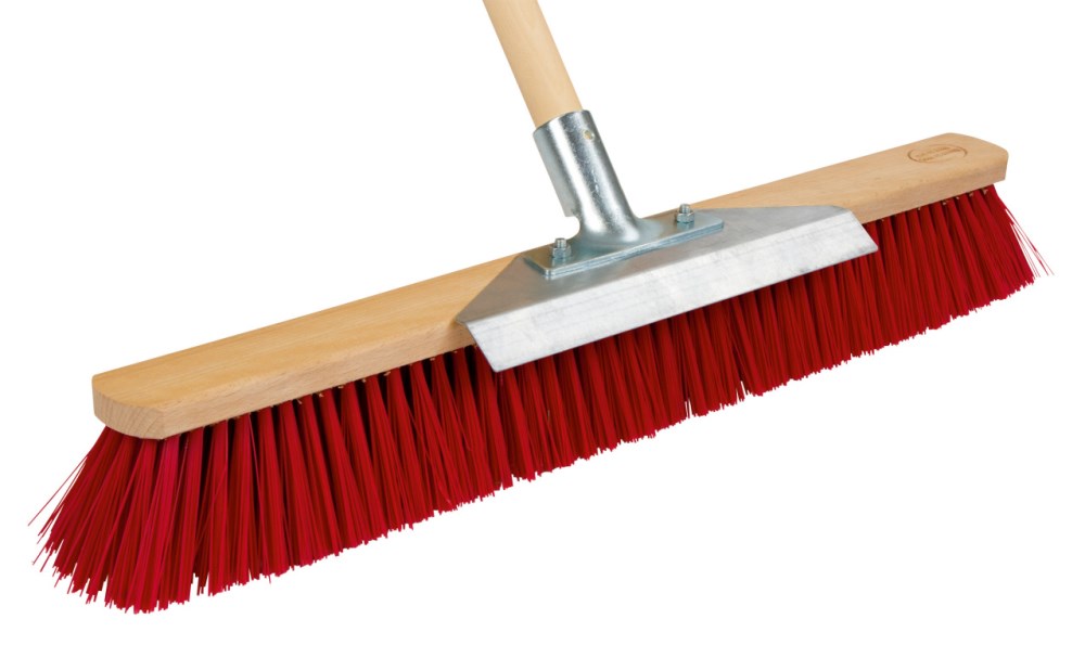 Scopa grande con bordo raschiante con setole in elastan