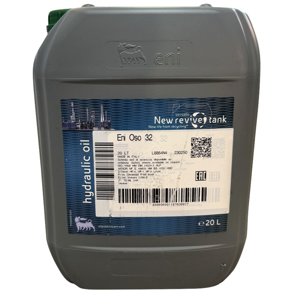 Eni OSO 32 Olio Idraulico Antiusura ad Alte Prestazioni per Sistemi Idraulici