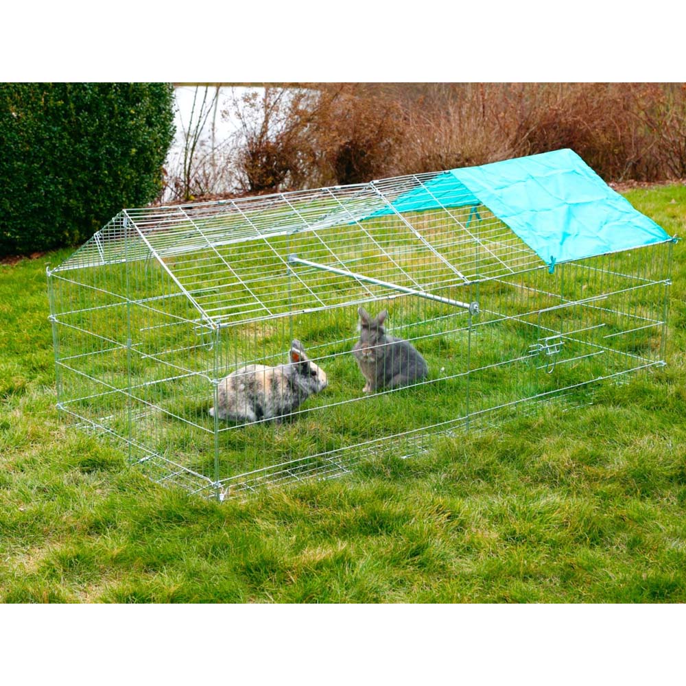 Recinto da esterno con barriera anti-fuga con 2 porte