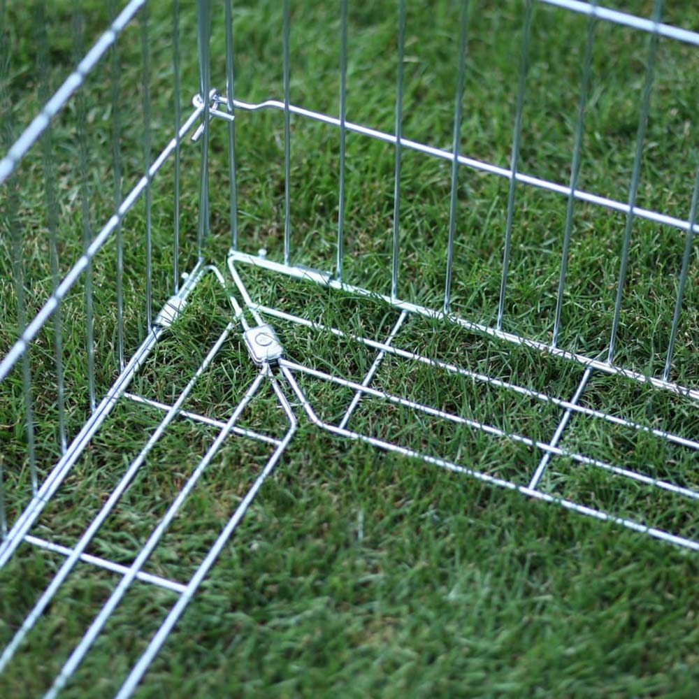 Recinto da esterno con barriera anti-fuga con 2 porte