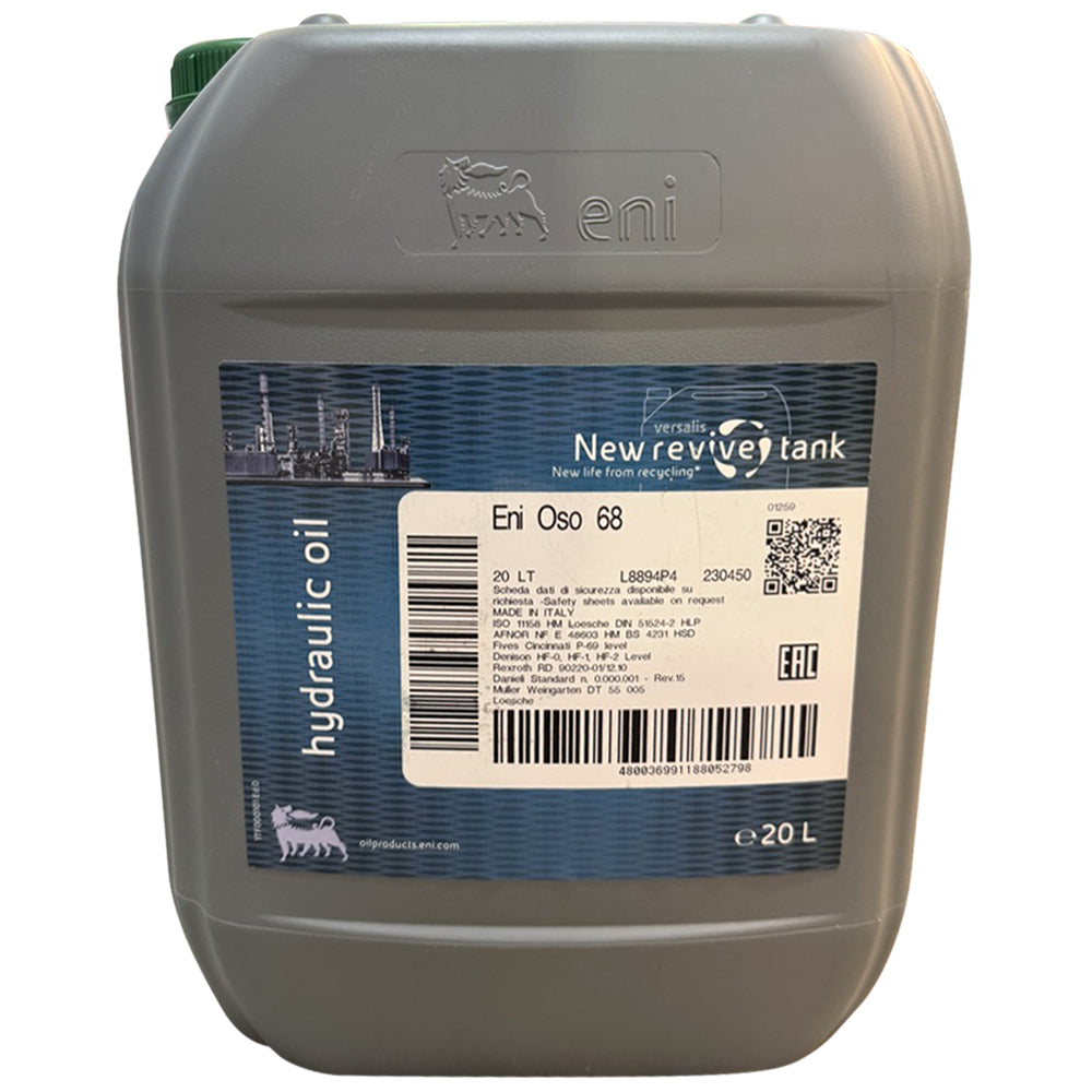 Eni OSO 68 Olio Idraulico Anti-usura con Filtrabilità