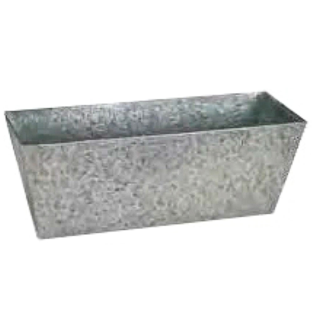Contenitore in lamiera zincata per fioriera Rosita