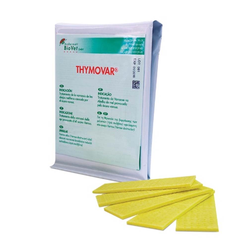 Thymovar strisce per il trattamento estivo contro la Varroa - 2 x 5 piatti