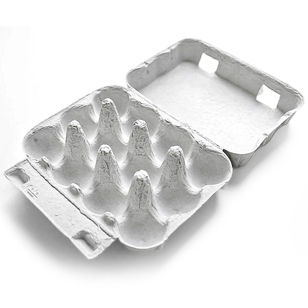 Cartone per 6 e 12 Uova di Quaglia Grigio – Confezione in Cartone Ecologica