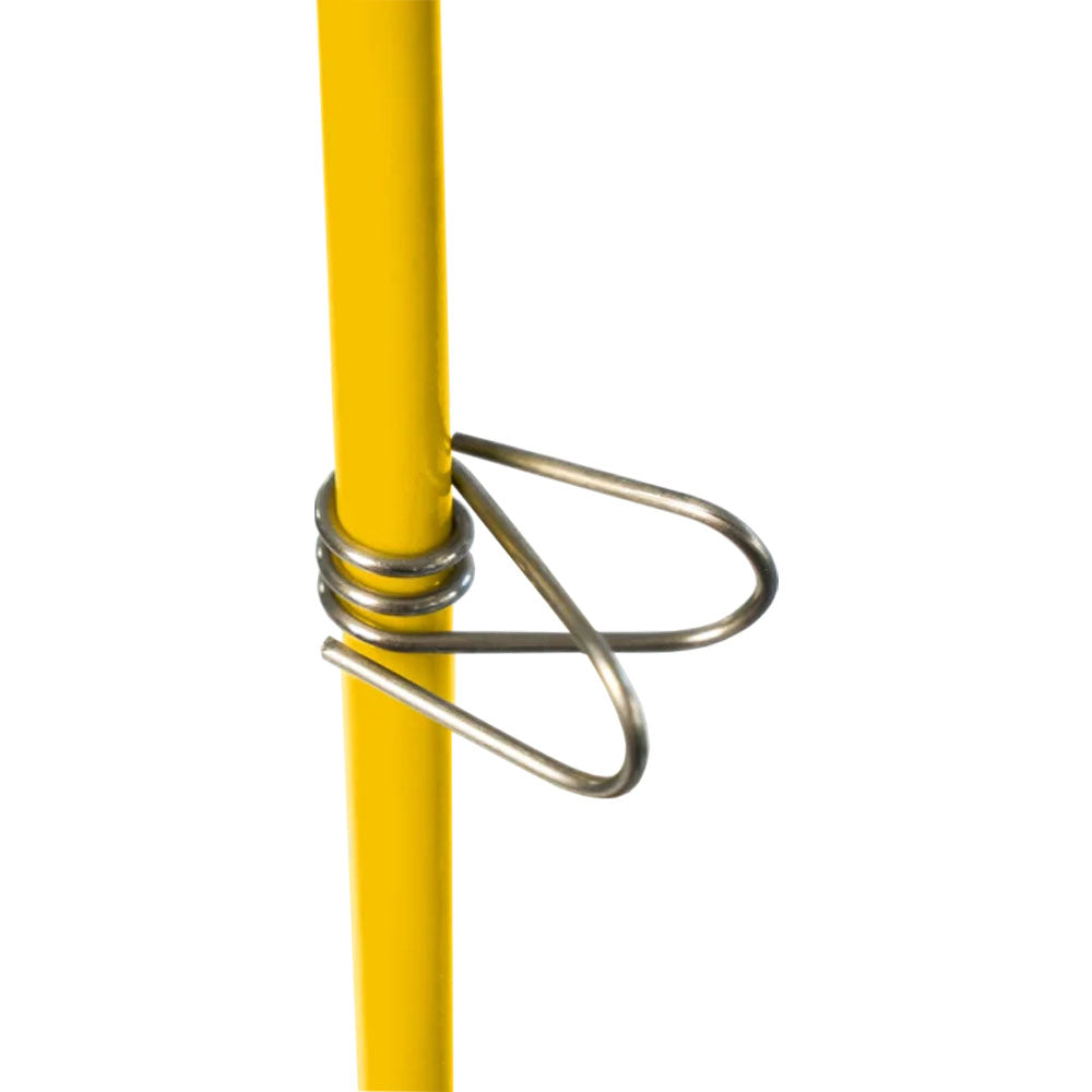 Clip in Acciaio per Pali in Fibra di Vetro Ø 10mm (25 pezzi)