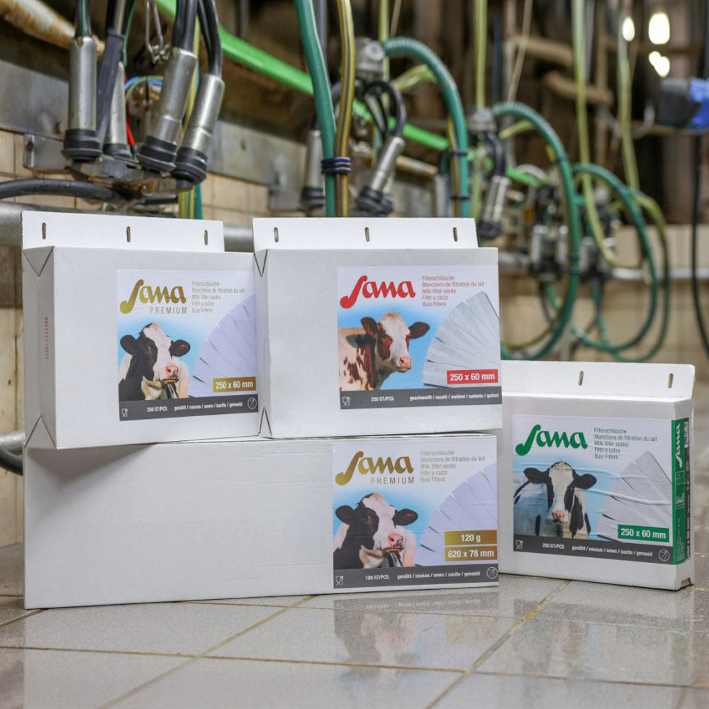 Sana Filtri a Calza Cuciti per Latte 455x75mm – 250 Pz. | Sicuri e Resistenti