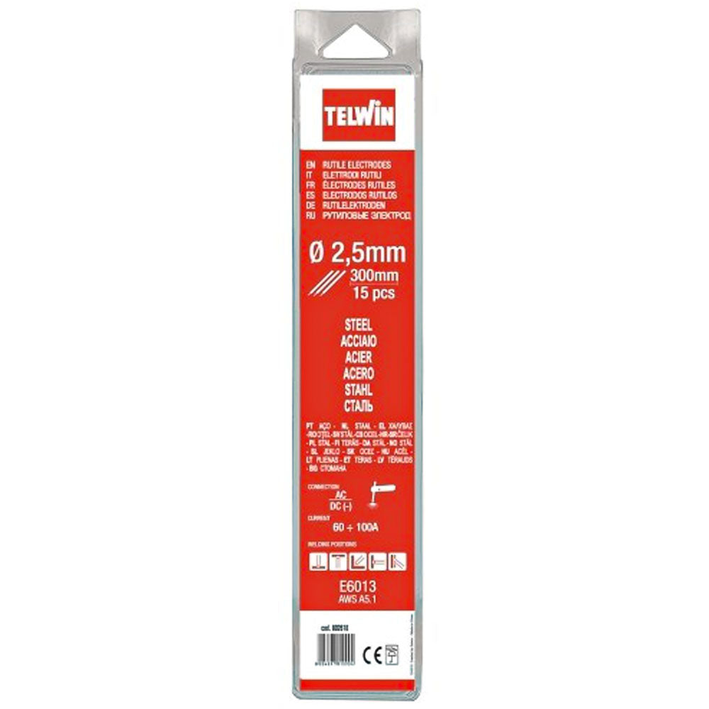 Telwin Elettrodi Rutili per Saldatura Acciaio AC/DC