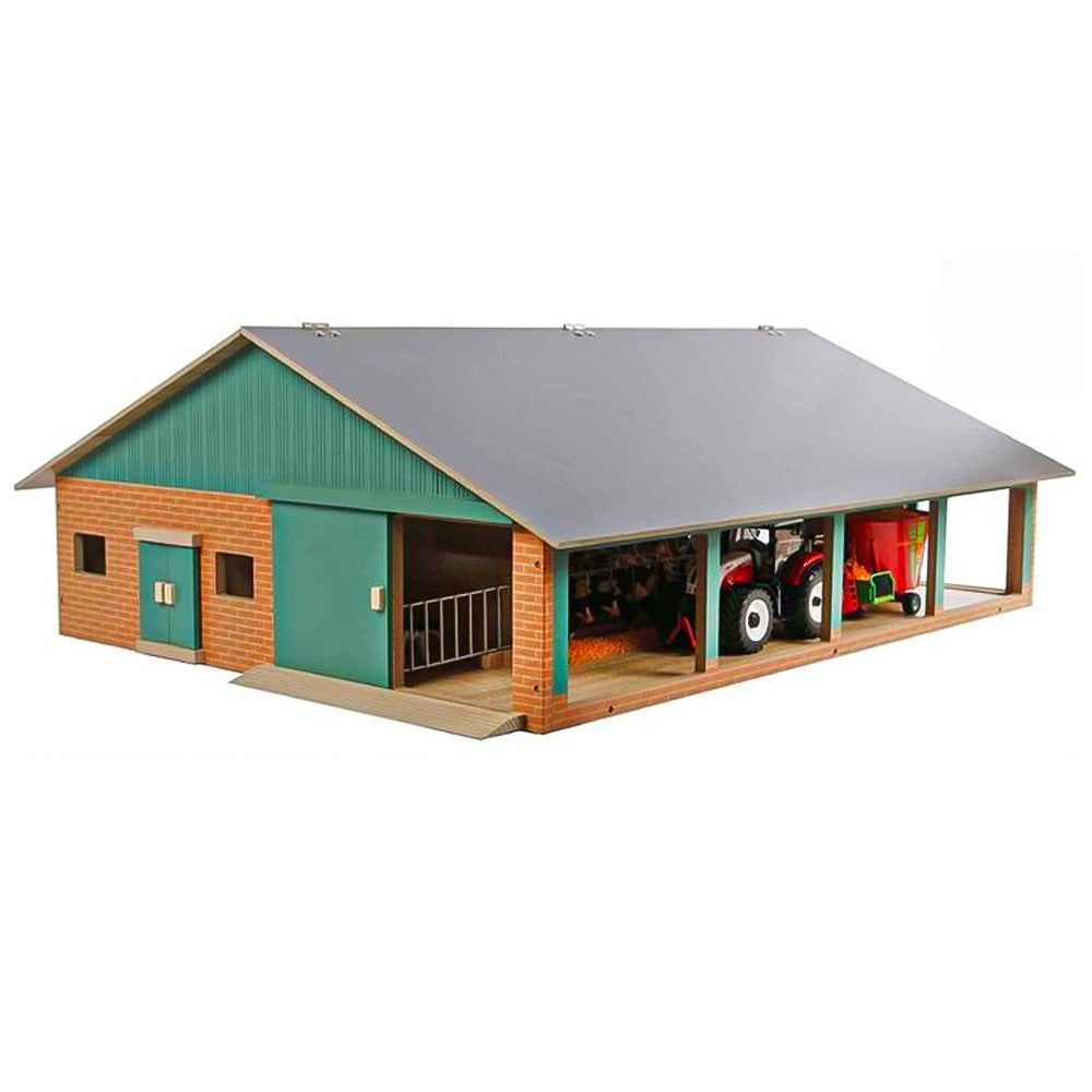 Kids Globe Stalla Ligboxen con unità di mungitura (scala 1:32)