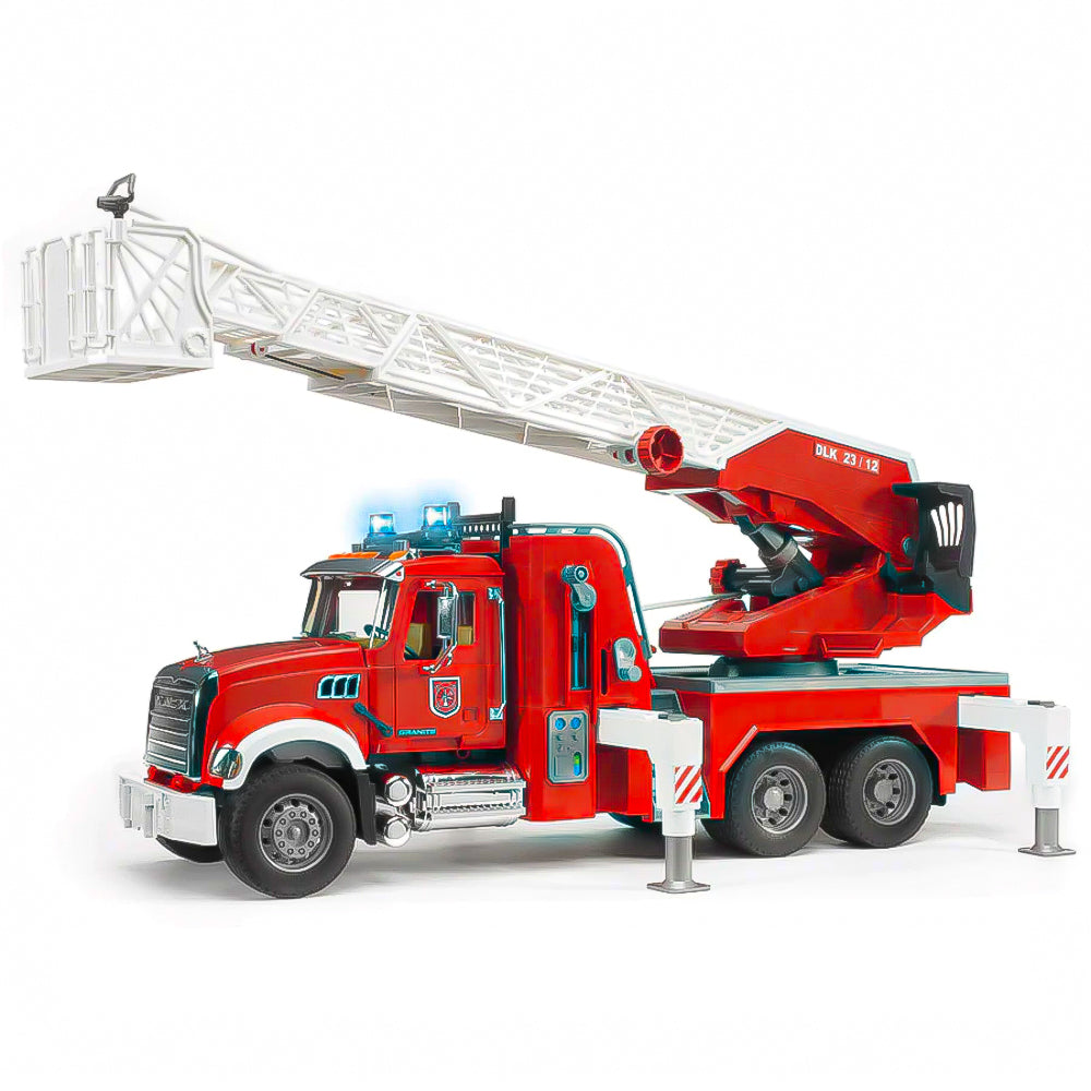 Camion Pompieri Mack Granite con Scala Girevole Funzionante