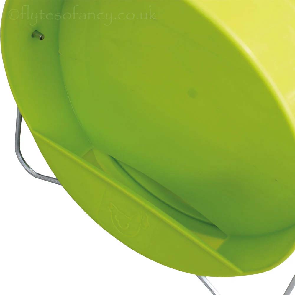 Bevitore a Secchio in Plastica 6 L. (Verde) – Resistente per Pollame con Coperchio Rimovibile