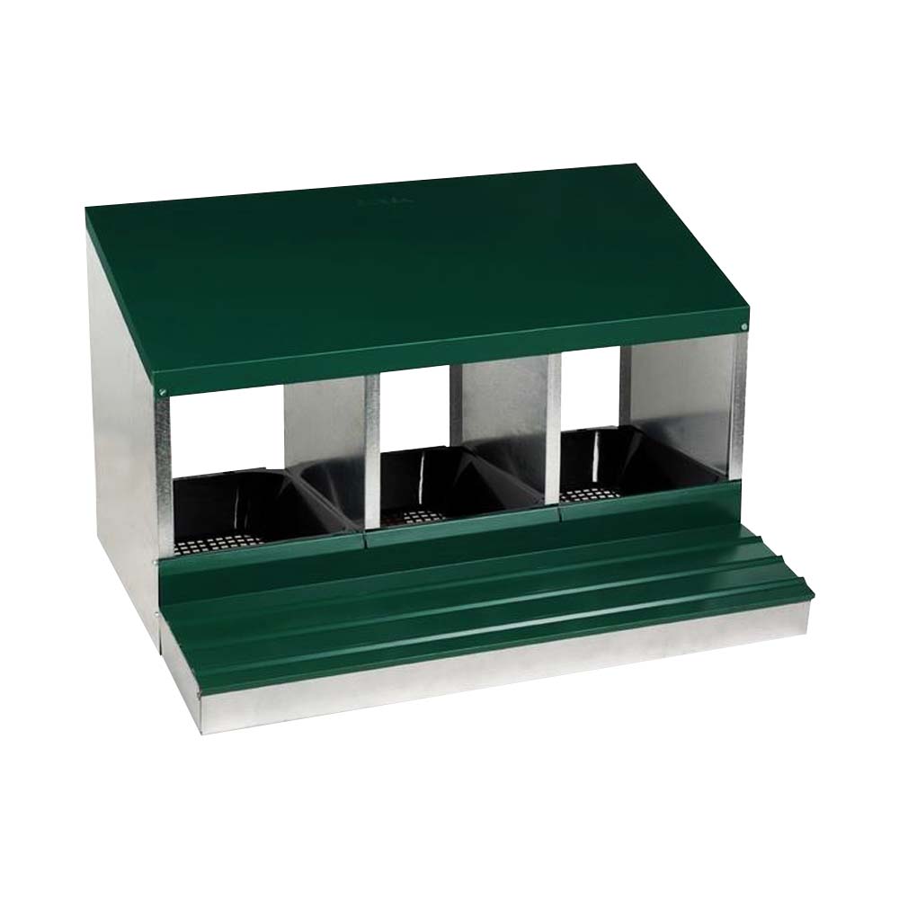 Nido con Cestino per Galline Ovaiole in Metallo e Plastica