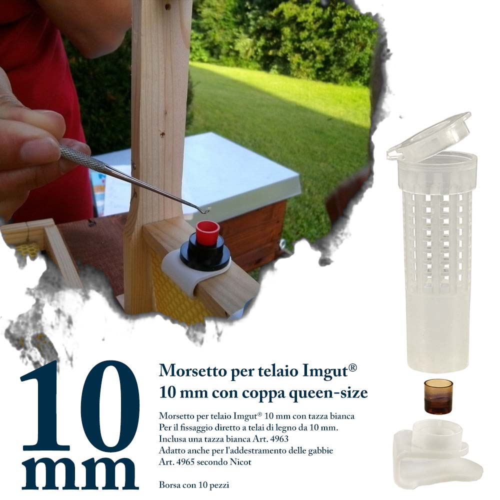 Morsetto per telaio Imgut® 10 mm con coppa queen-size