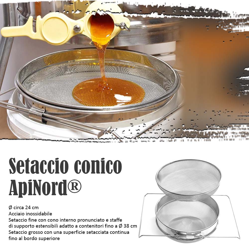 ApiNord® Setaccio Conico in Acciaio Inox