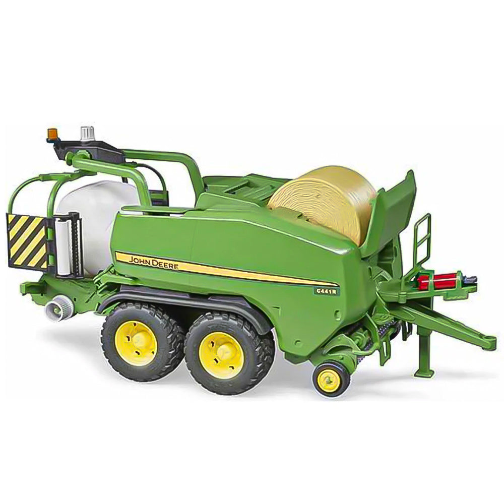Pressa con avvolgitore rotoballe John Deere C441R